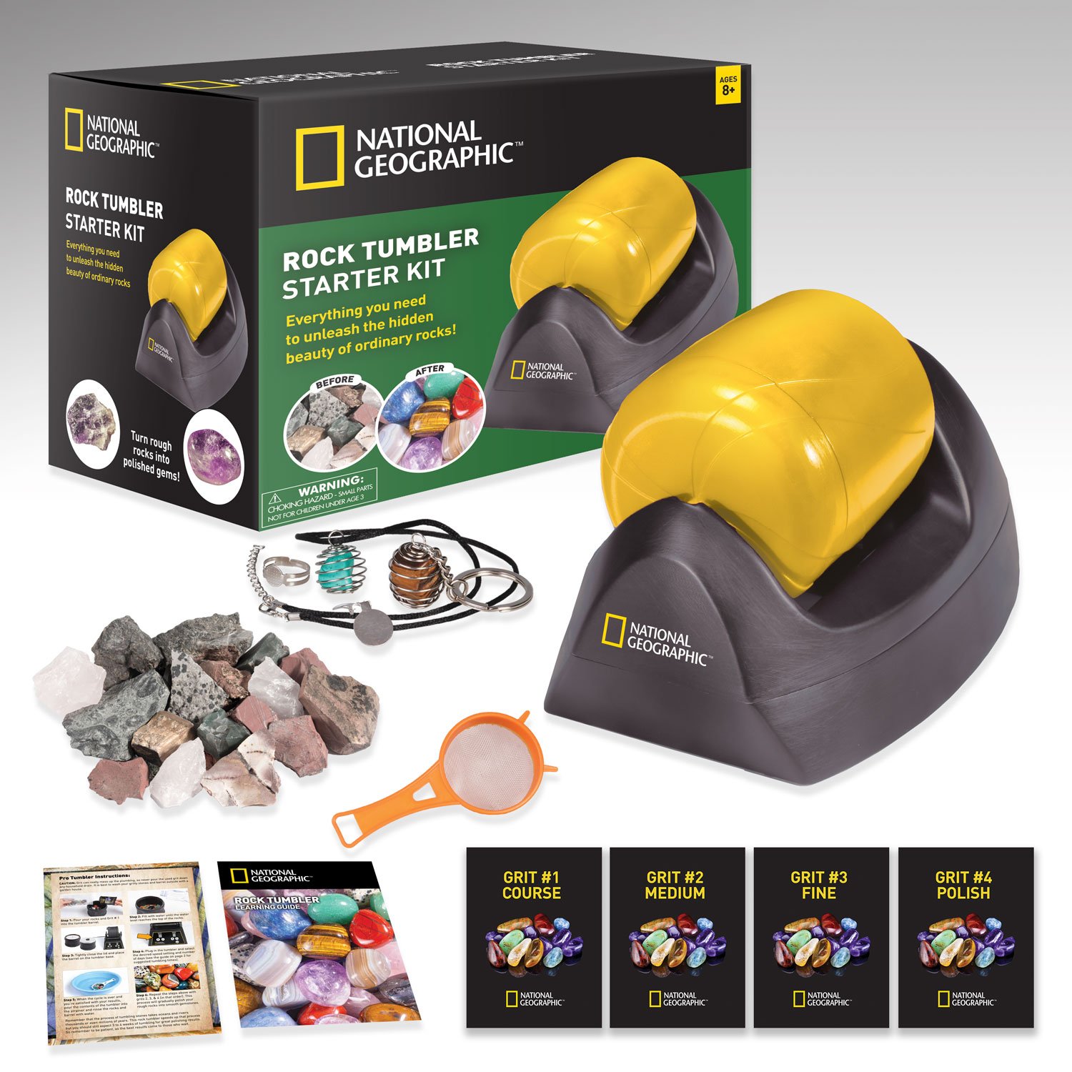 National Geographic Rock Tumbler Starter Science Kit Amazon Lightning