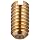Brass Vee Jewel Assembly Rigid .250" Length , Angle 80 / 85 Degrees , Vee Depth .015" / .020" , #5-40 UNC-2 Thread