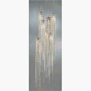 Nova Lighting 6343 Bead 7-Light Pendant, Brushed Nickel with Bead Chain Shade by Universal Lighting and Decor