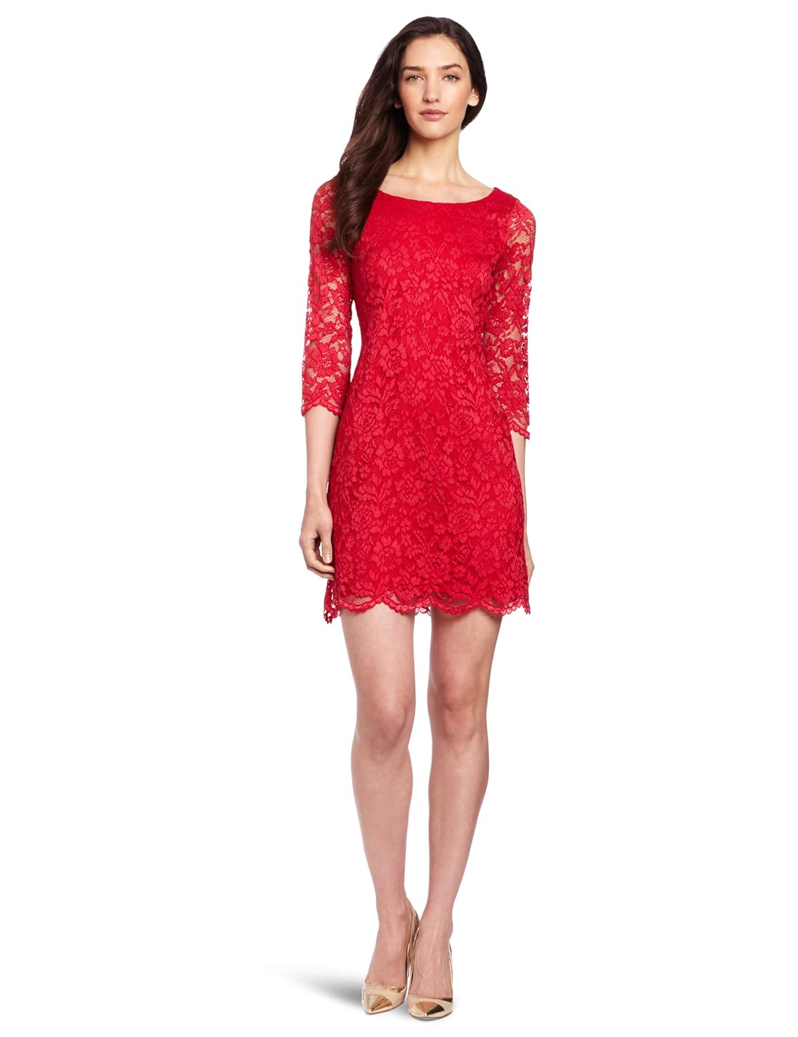 Nine West Dresses Womenâ€™s 34 Sleeve Lace Sheath Dress CHECK PRICE