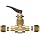 Parker VQ Series Brass Toggle Valve, Inline, Toggle Handle, PTFE Stem, CPI Compression Fitting