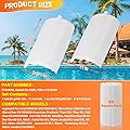 MXLTYMX 60 Square Foot Swimmin Pool DE Filter Grids Compatible with Waterway model 570-0060