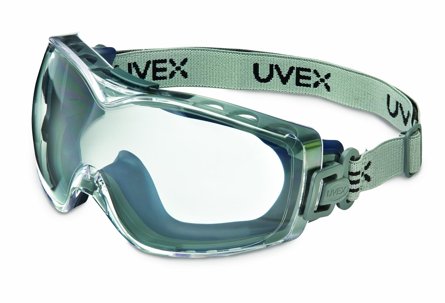 Uvex S3970DF Stealth OTG Safety Goggles, Navy Body, Clear Durastreme