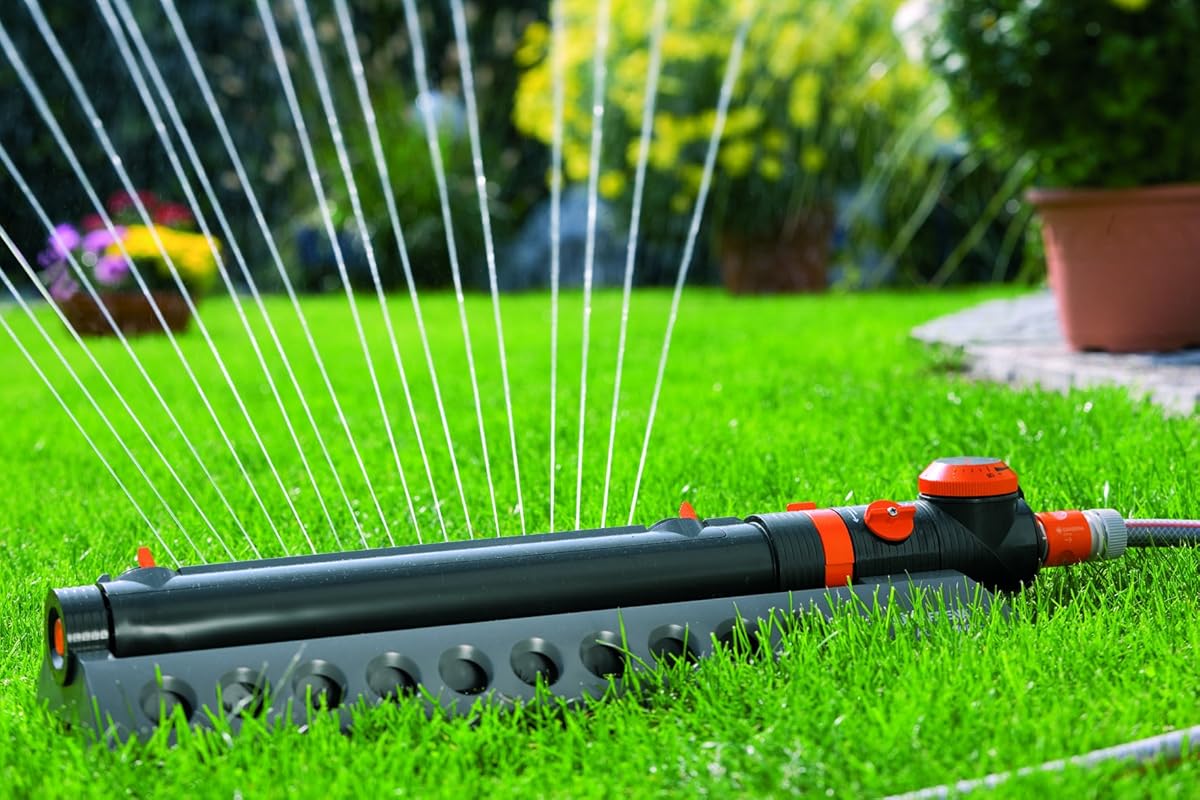 GARDENA 1979 Aquazoom 3900Square Foot Oscillating Sprinkler with Fully