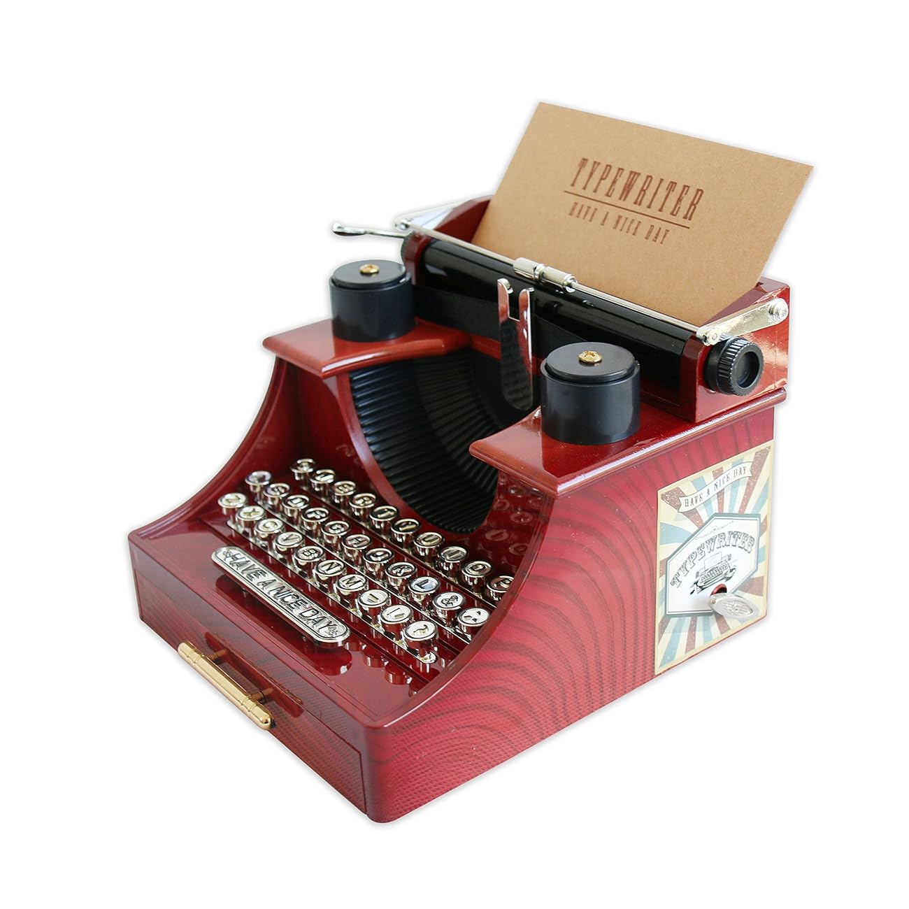 Alytimes Vintage Typewriter Music Box for Home/Office/Study Room Décor