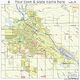 Huge Street & Road Map of Caldwell, Idaho ID - Printed poster
size wall atlas of your home town