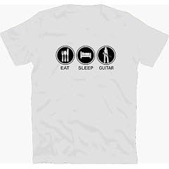 EAT SLEEP GUITAR guitarist gitarre T-Shirt S-XXL