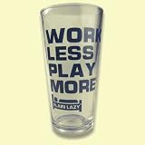 Review Plain Lazy  / Plain Lazy Work Less Play More Glass