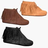 INDIAN-58, Children's Indian Shoes in Tan, Black or Brown - Perfect for Costumes or Halloween