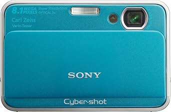 Sony Cybershot DSC-T2 8MP Digital Camera with 3x Optical Zoom (Blue)