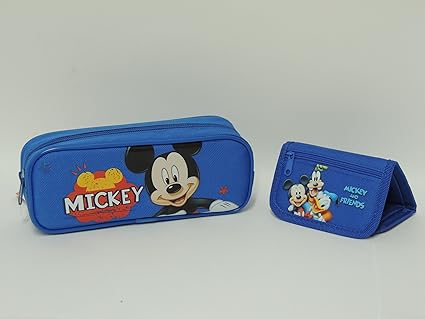 Disney Mickey Mouse Pencil Case and Mickey and Friends Wallet