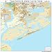 Huge Street & Road Map of Folly Beach, South Carolina SC - Printed poster size wall atlas of your ho