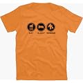 EAT SLEEP SNOWBOARD ski skiing radfahren T-Shirt S-XXL