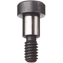 Black Oxide Alloy Steel Shoulder Screw, Hex Socket Drive, 2A Thread Class