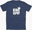 KING OF POP michael jackson Kids T-Shirt Navy 104
