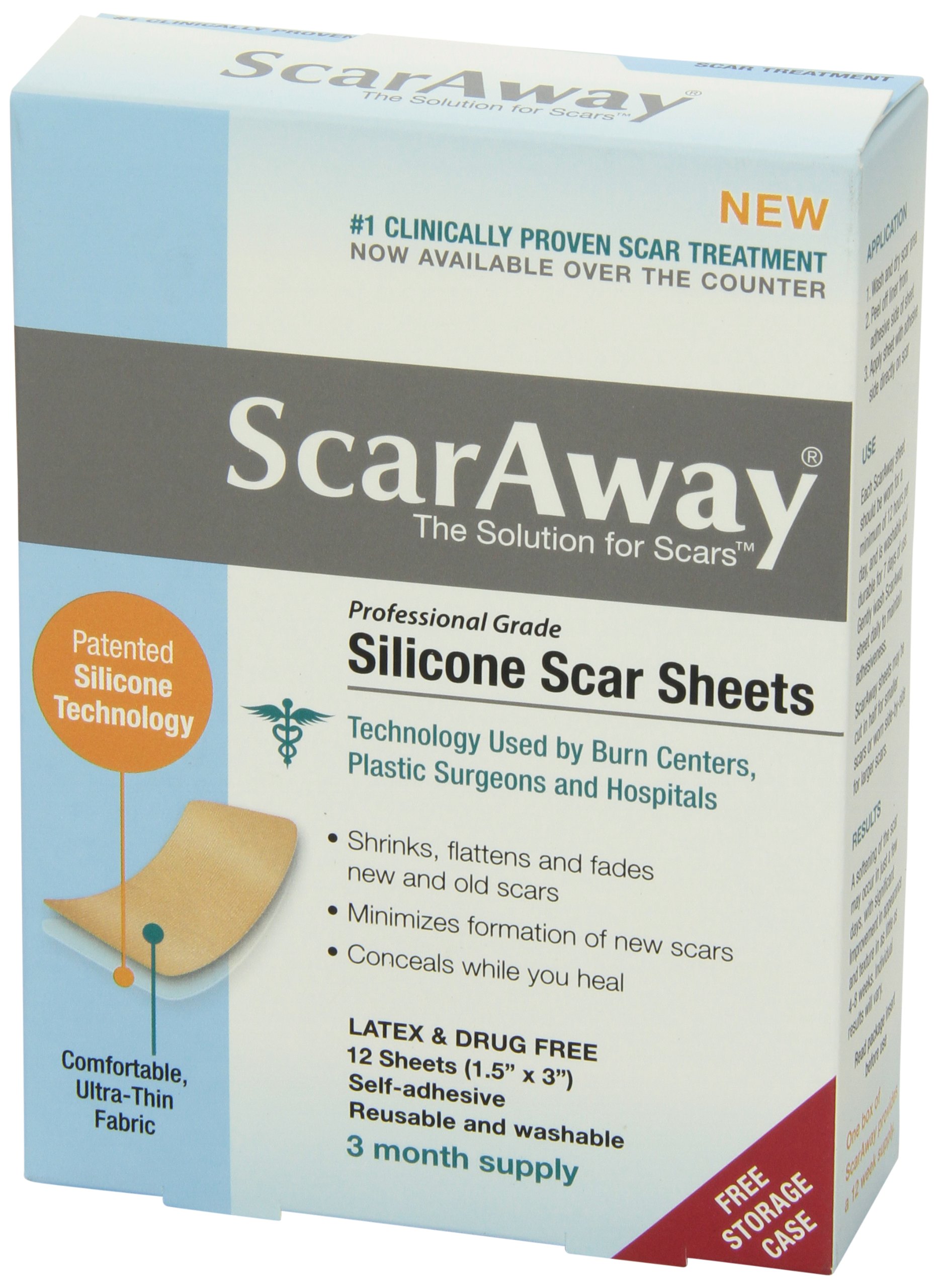 Galleon ScarAway Professional Grade Silicone Scar Treatment Sheets