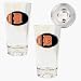 Detroit Tigers MLB 2pc Pint Ale Glass Set with Baseball Bottom - Oval Logo
