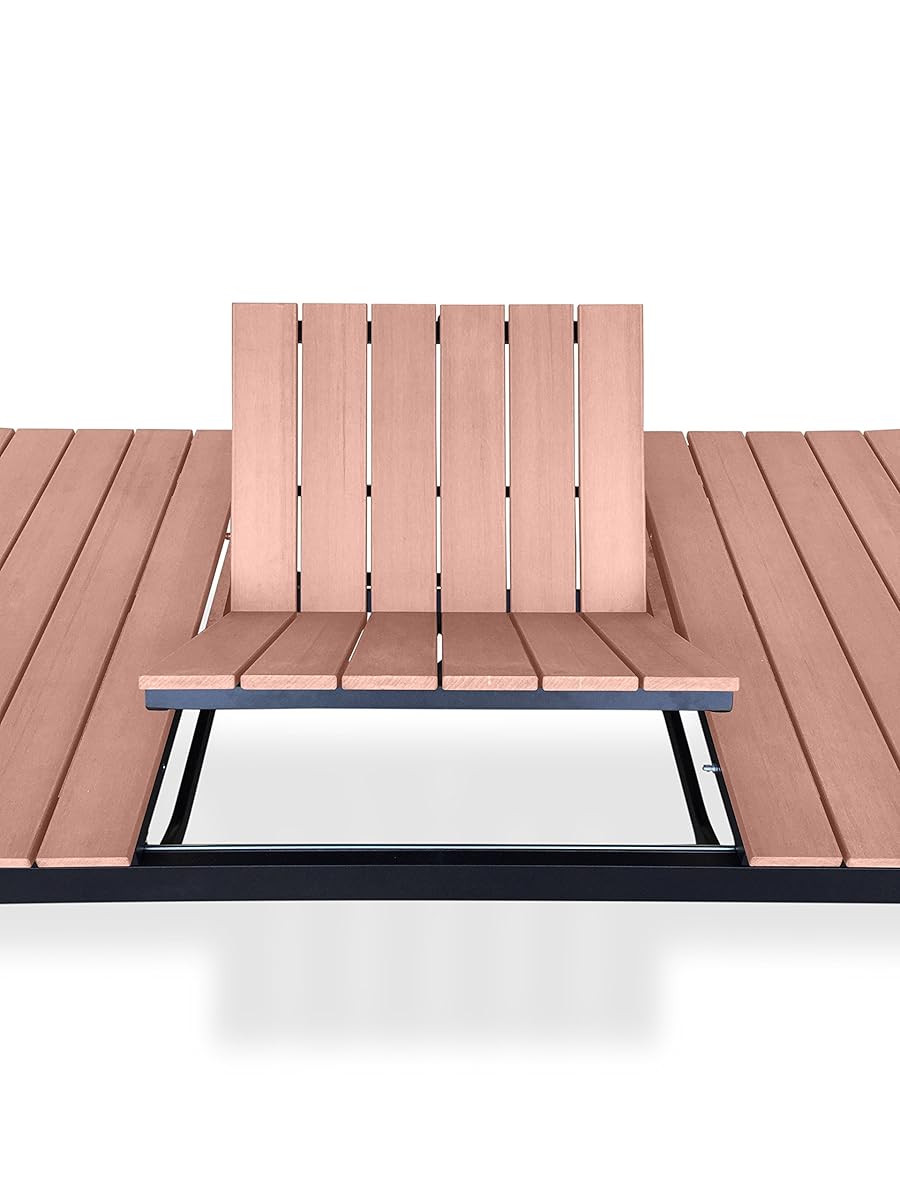 9 Piece EcoWood Extendable Outdoor Patio Dining Set