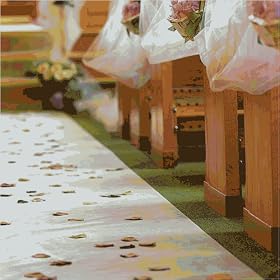 Pearl Fabric Designer Aisle Runner - Pink