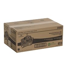 Brawny Industrial 250-03 12.4" Length x 9.1" Width, White Medium Duty HEF Disposable Shop Towel (10 Packs of 140)