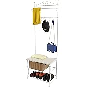 coat racks with storage bench entryway