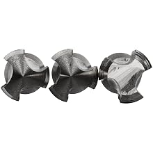 Dormer E500 High-Speed Steel Straight Flute Tap Set, Uncoated (Bright) Finish, Round Shank with Square End, 3-Piece Set (1 Each of Incomplete Profile Taper and Plug Chamfers, 1 Standard Bottoming Chamfer)