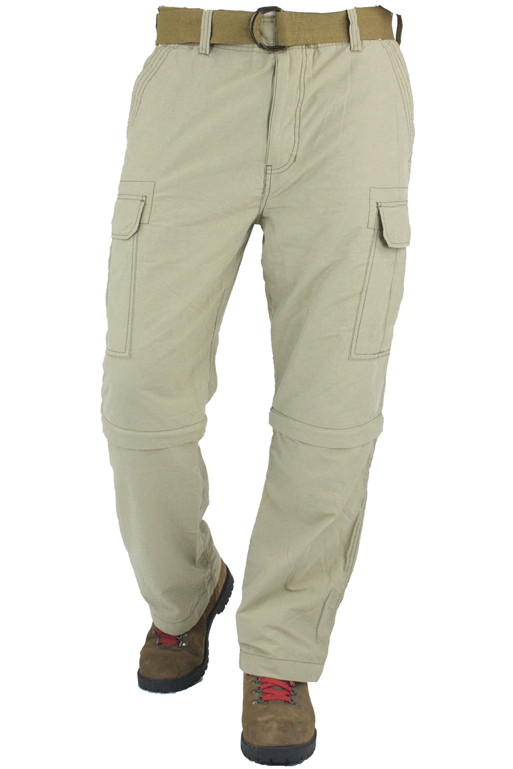 Wearfirst Men's Convertible Zip Off Cargo Pants to Shorts Hiking