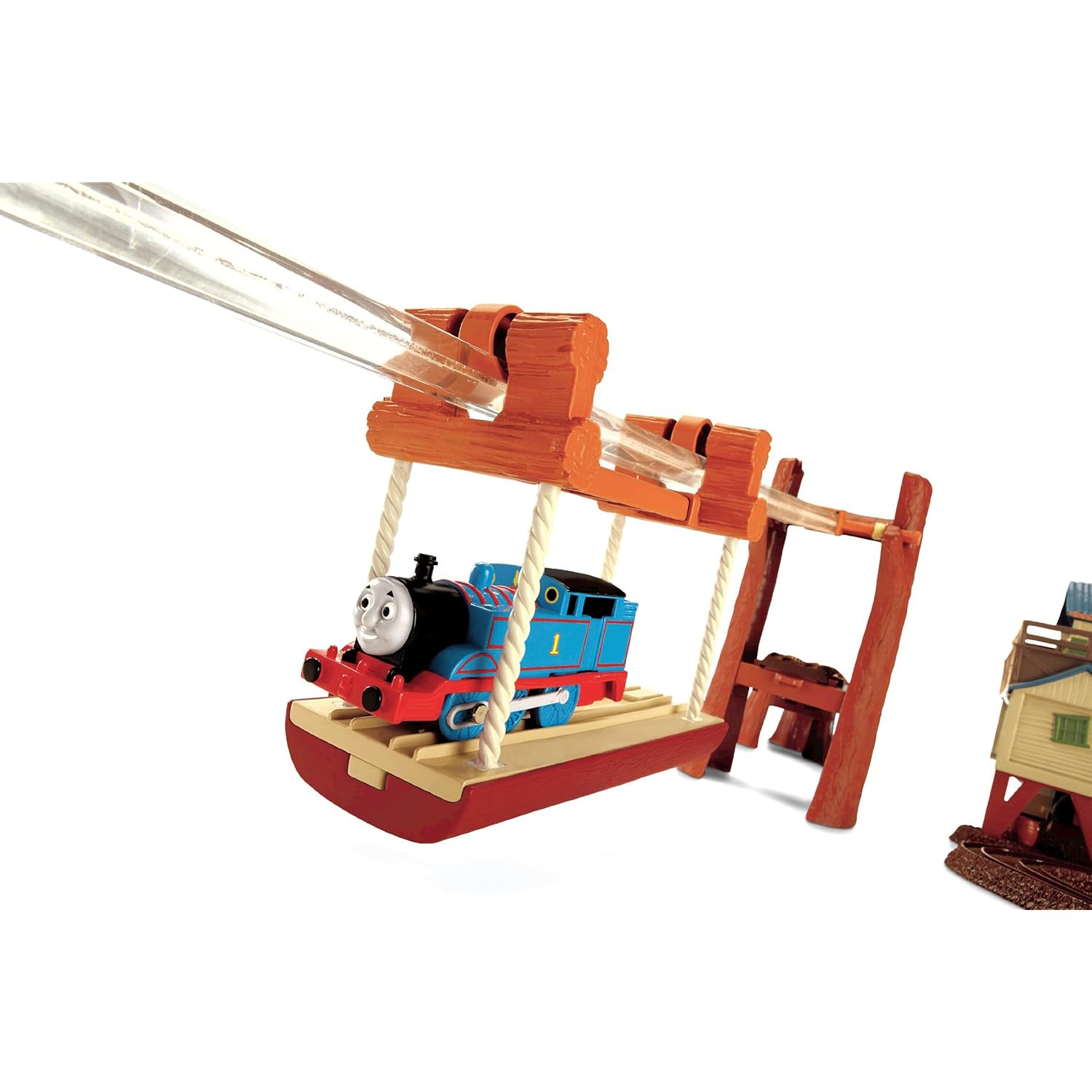 TRACKMASTER Thomas Misty Island ZIP, ZOOM & LOGGING ADVENTURE SET EUC