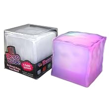 Fortune Products MC-RGB4 Deco Cube Lighted Table Centerpiece, 4" Length x 4" Width x 4" Depth