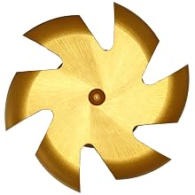 Niagara Cutter CVS130 Convex Radius Shank Type Cutter, High Speed Steel, TiN Coated, Weldon Shank, 3/4" Cutter Diameter, 6 Flutes, 1/32" Radius