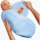 Summer Infant 10160 SwaddleMe Set Of 2 Microfleece Swaddling Blankets - Large - Blue