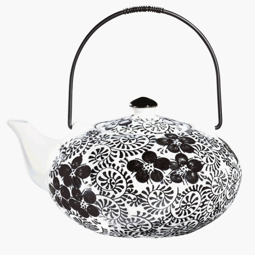 Black & White Teapot 11001034