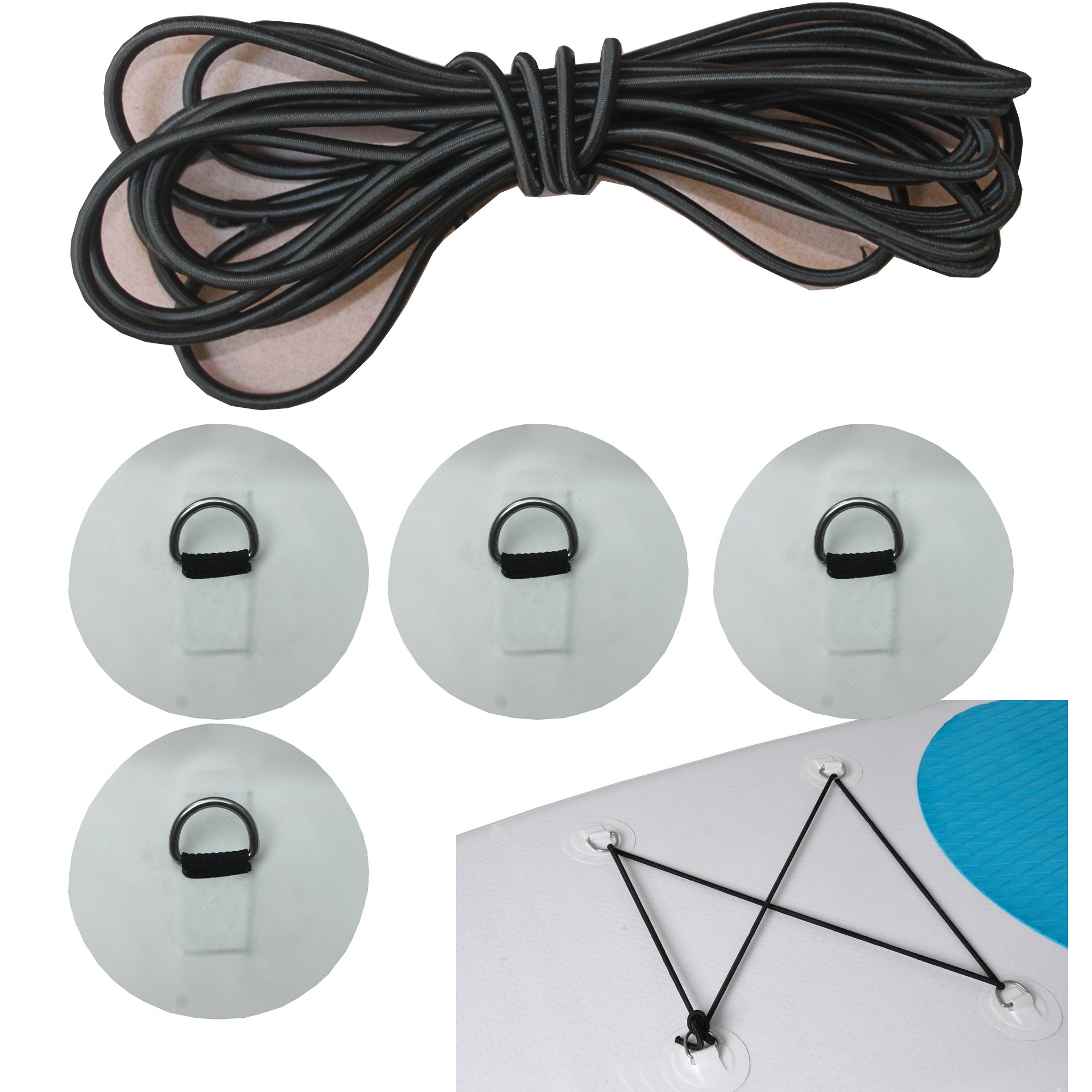 Stand up Paddleboard SUP Bungee Deck Rigging Kit Boat Deck Bungee Kit