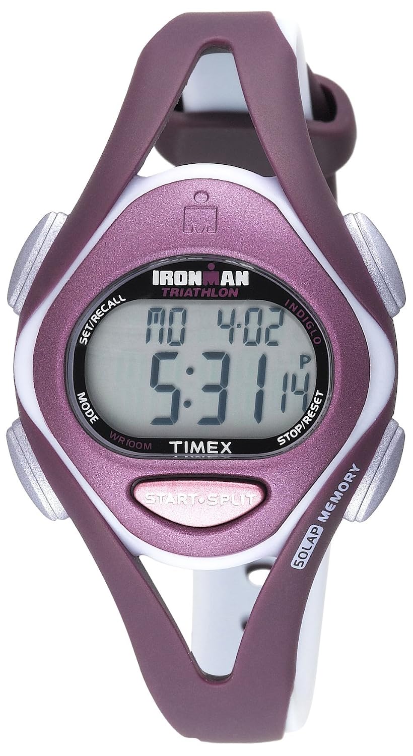 Timex Women's T5K007 Ironman Sleek 50-Lap Resin Strap Watch