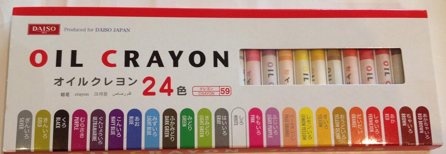 24 Oil Daiso Japan Crayons Crayon Colors F S Pcs Pastels Us Seller eBay