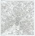 Philadelphia, PA Street Detail Metro Area ZIP Code Map, wall sized print by WorkingMaps, Measured in inches 40x43.