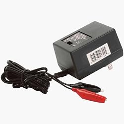 UPGI D1724 SEALED LEAD ACID BATTERY CHARGER - 6V/12V SWITCHABLE SINGLE - STAGE WITH ALLIGATOR CLIPS