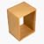 Wood Media Cube ( Holds up to 10 DVDs or 20 CDs )