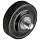 DimcoGray Black Phenolic Knurled Clamping Knob, Zinc Stud: 10-32" Thread x 7/32" Length, 1" Diameter x 13/32" Height x 1/2" Hub Dia (Pack of 10)