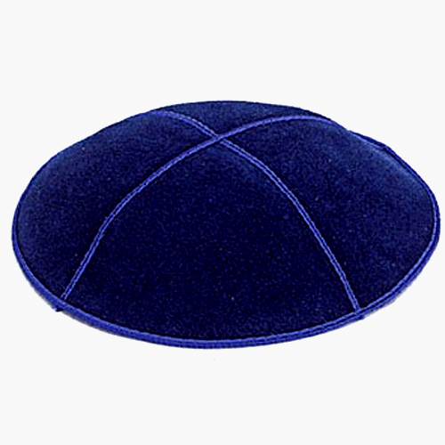 Dark Royal Blue Suede Kippa S04
