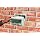 Arlington DHB1BRC-1 Outdoor Electrical Box for New Brick Construction, Brown Box/Clear Cover, Horizontal/1-Gang