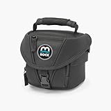 Ozark 505 Black small compact soft tough durable digital camera camcorder three 3 our 4 inch lens bags cases pouches