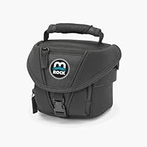 Ozark 505 Black small compact soft tough durable digital camera camcorder three 3 our 4 inch lens bags cases pouches