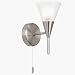 Satin Chrome 1 Lamp Wall Light Fitting