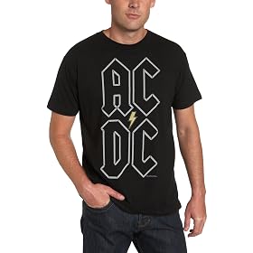 Buy Impact Mens AC DC Stacked Logo Short-Sleeve Jersey T-Shirt made by Impact now!