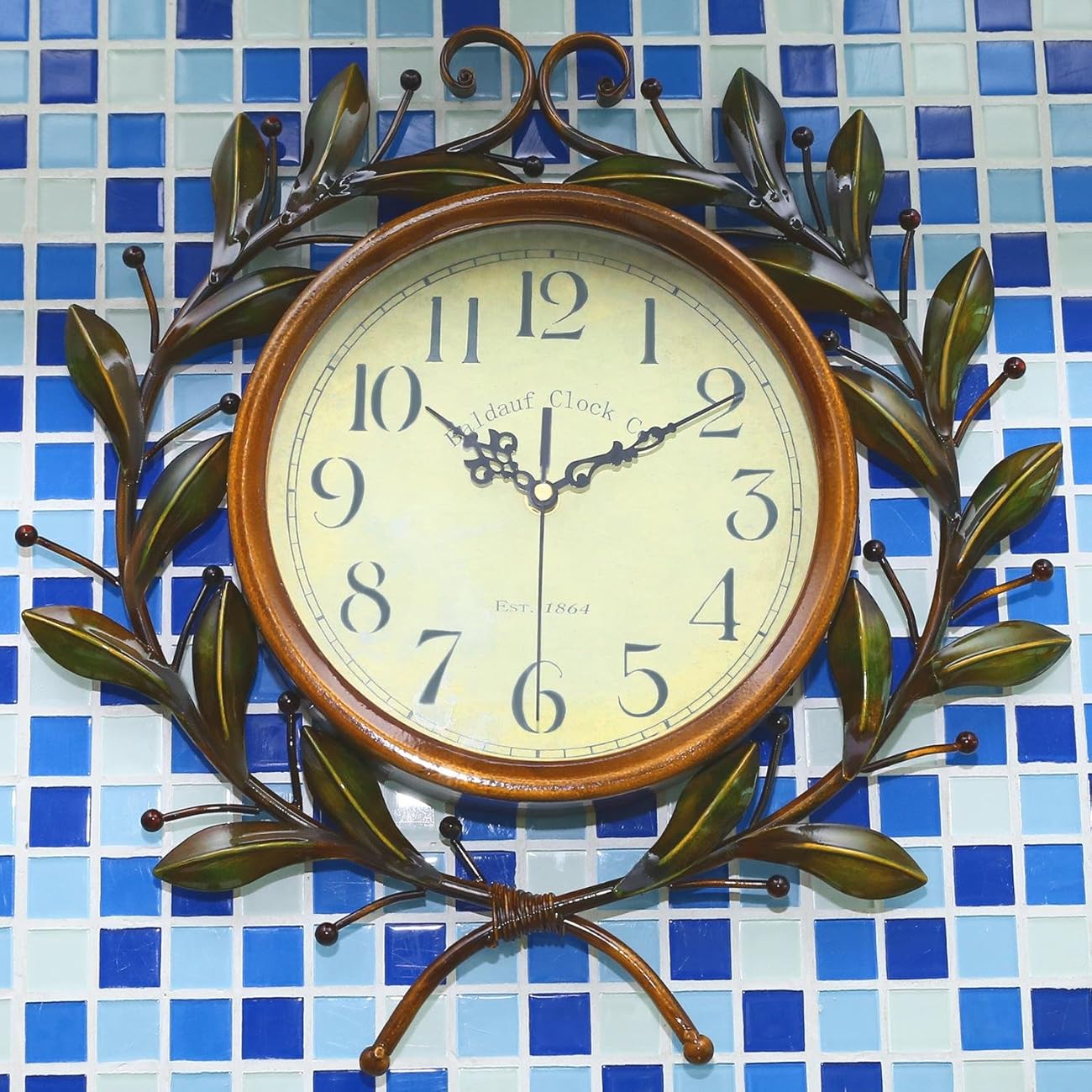 Soledi Vintage Wall Clock Classic Silent Nonticking For Home
