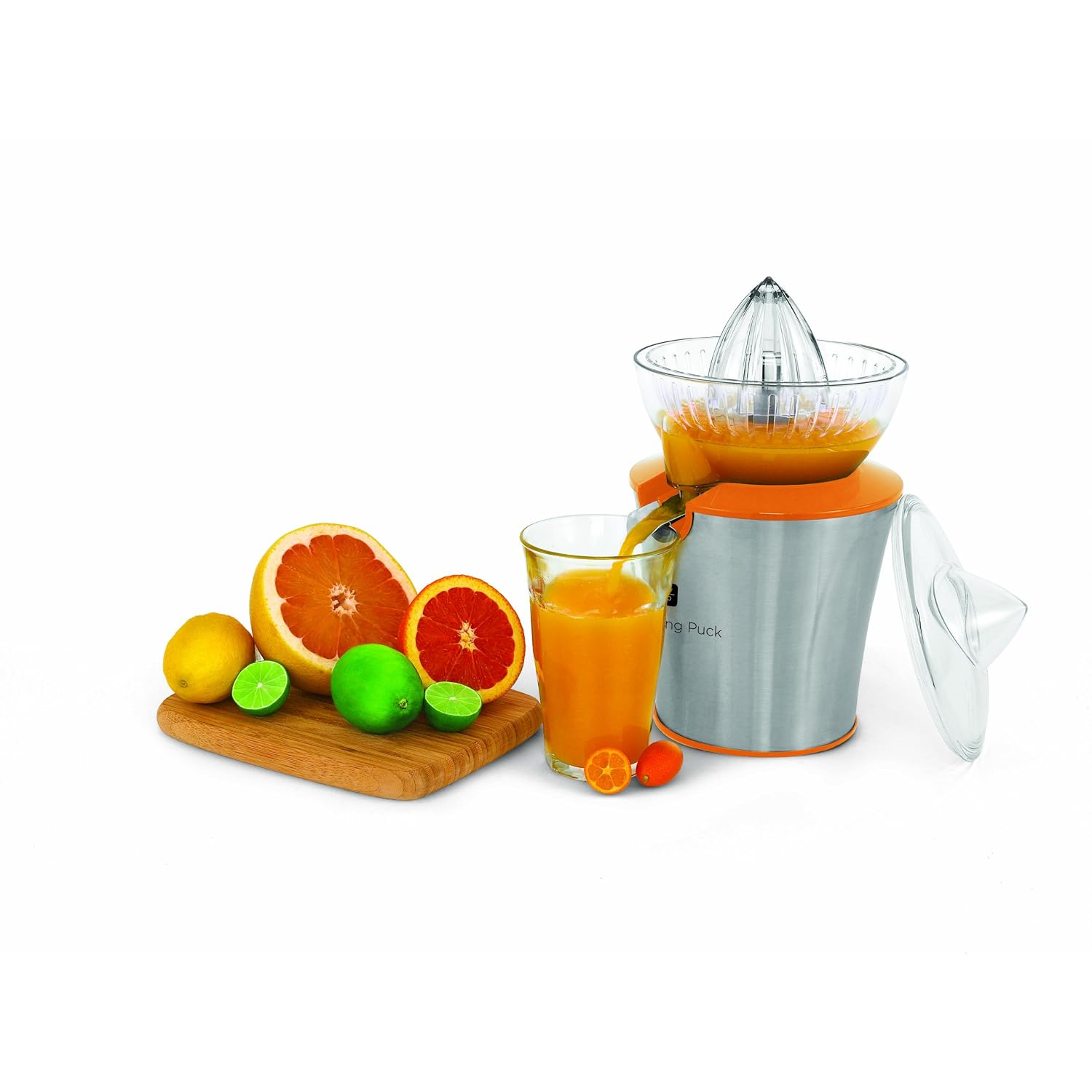 Wolfgang Puck WPCJ0030O Stainless Steel 85-Watt Citrus Juicer, Orange