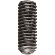 Alloy Steel Set Screw, Black Oxide Finish, Hex Socket Drive, Cup Point, Meets DIN 916, 2mm Length, M2-0.4 Metric Coarse Threads, Imported (Pack of 100)