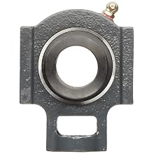 Browning VTWE 200 Series Ball Bearing Take-Up Unit, Standard Duty, Eccentric Lock, Non-Expansion, Regreasable, Contact and Flinger Seal, Cast Iron, Inch
