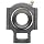 Browning VTWE 200 Series Ball Bearing Take-Up Unit, Standard Duty, Eccentric Lock, Non-Expansion, Regreasable, Contact and Flinger Seal, Cast Iron, Inch